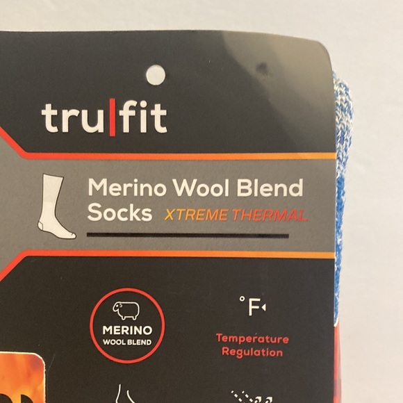 Merino Wool Blend Socks Xtreme Thermal Warm Cold Weather Boot Socks Blue - Picture 9 of 16